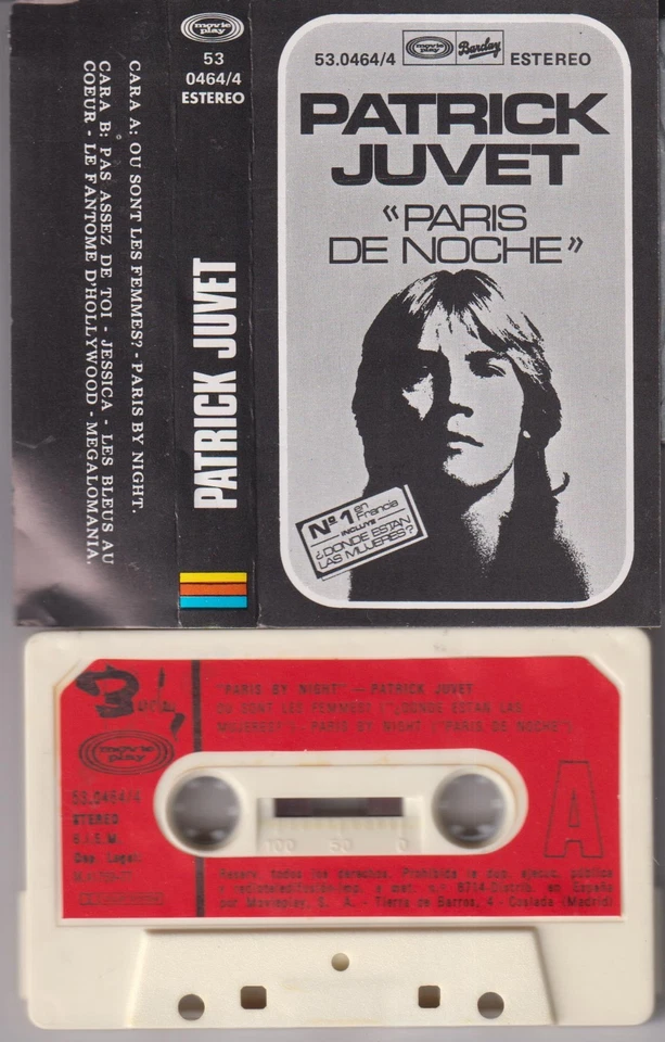 PATRICK JUVET  ultra rare cassette K7 audio  SPAIN   TAPE - Image 1 of 1