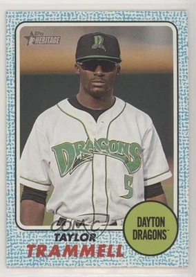 2017 Topps Heritage Minor League Edition Blue /99 Taylor Trammell #102 - Image 1 of 2