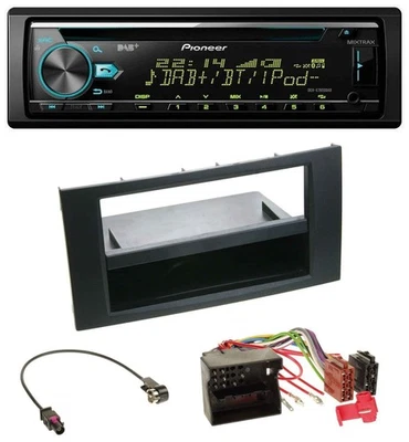 Pioneer DAB MP3 CD USB Bluetooth Autoradio für Ford Focus Fiesta 04-08 schwarz - Bild 1 von 4