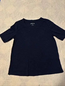 NEU ORVIS Damen Classic Collection T-Shirt Navy Blau Größe M - Bild 1 von 6