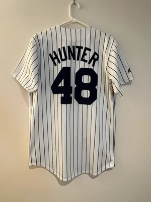 Minnesota Twins #48 Torii Hunter Baseball Jersey Men Sz Medium Sewn Majestic - Image 1 of 4