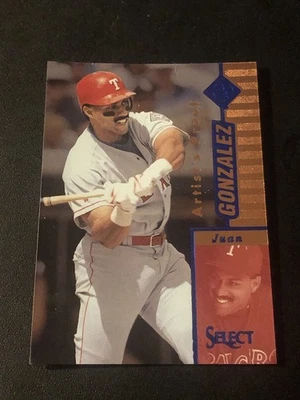 1997  SELECT ARTIST'S PROOF PARALLEL #1 JUAN GONZALEZ - Image 1 of 2