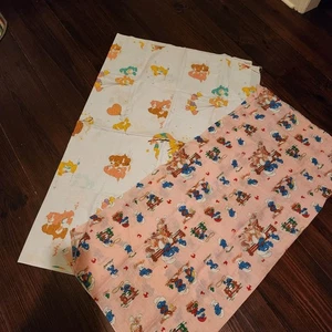 Smurf CARE BEARS FABRIC LOT VINTAGE ESTATE SALE - Picture 1 of 3