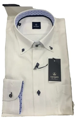 Camicia Uomo Navigare Button-Down Con Interno Collo E Polsi I Fantasia  Con... - Immagine 1 di 4