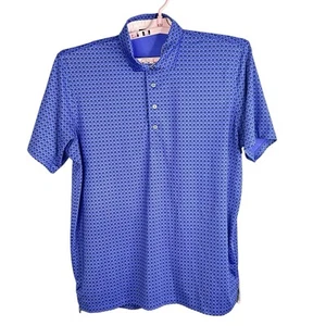 Polo Greyson Para Hombres Grande Púrpura Estampado AOP Completo Golf Rendimiento Elástico Lobo - Imagen 1 de 10