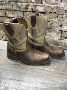 Ariat Rambler 10002317 Braun Bomber Leder Westernstiefel Eckige Zehe Herren 12D - Bild 1 von 10