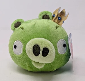Peluche Angry Birds King Pig 4" 2012 - Neuf avec étiquette - Photo 1/7