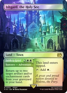 Ishgard, the Holy See Foil Borderless Final Fantasy MTG NM - Foto 1 di 1