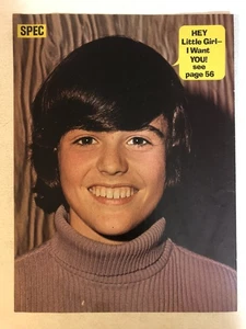 1970s Donny Osmond Magazine Pinup Vintage - Picture 1 of 2