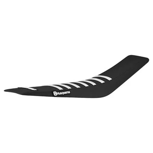 2016-2018 Husqvarna 125 250 350 450 FC TC seat cover BLACK /WHITE ribs #134 LOGO - Picture 1 of 5