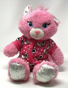 Build A Bear BABW Purrincess Plush Kitty Cat Pink Silver Sparkle Princess Outfit - Picture 1 of 3