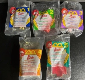1995 MCDONALDS INTERNATIONAL BARBIE'S COMPLETE SET OF (5) - Bild 1 von 4