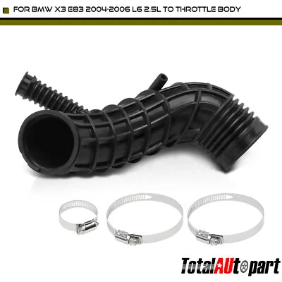 Manguera de tubo de admisión de filtro de aire para BMW X3 E83 2004 2005 2006 2,5 L a carrocería del acelerador Foto 1 de 4