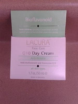 CREMA DE DÍA ANTIARRUGAS LACURA Q10 CON BIOFLAVONOIDE Y COENZIMA Q10 *EMBALAJE NUEVO* Foto 1 de 3