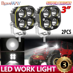 2PCS 3inch LED Work Light Bar Flood/Spot Combo Beam Fit Can-Am Maverick X3 Truck - Picture 1 of 9
