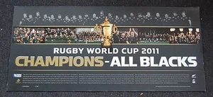 NEW ZEALAND ALL BLACKS 2011 RUGBY WORLD CUP CHAMPIONS TEAM PRINT MCCAW CARTER - Picture 1 of 1
