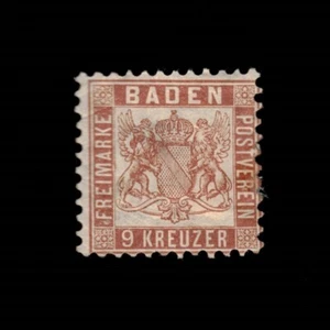 Germany, Baden, Scott 23, Coat of Arms, 1862-65, MH, 107248 - Picture 1 of 2