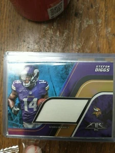 2015 Fire Stefon Diggs Relic Card Fire Fjr-sd #42/75 - Picture 1 of 2