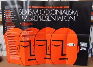 Collective for Living Cinema - 17 1/2" x 24" Poster 1988 Sexism/Colonialism Fest - Picture 1 of 8