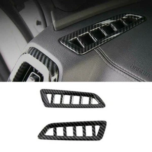 Carbon Fiber Dashboard Air Outlet Vent Cover Trim For KIA Sorento 2021-2024 2023 - Foto 1 di 10