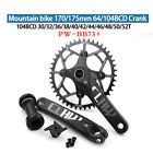 170/175MM Mountain Bike Crank Arm 64/104BCD 32-52T Chainrings Crankset with BB
