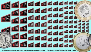 Calcomanías de tobogán acuático Battletech Premium - Unidades Clan Widowmaker - Imagen 1 de 5