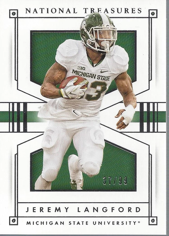 2016 Panini National Treasures Collegiate Football Card Pick (Base) - Image 1 of 1