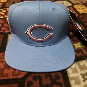 NFL CHICAGO BEARS PRO STANDARD MENS SNAPBACK HAT Blue PINK NEW 100 - Picture 1 of 6