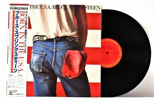 CBS-SONY 28AP 2850 JAPAN 1984 BRUCE SPRINGSTEEN Born in the USA OBI+ALL INSERTS - Picture 1 of 2