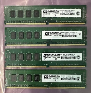 2x Dataram DTM68109B 4GB DDR4-2133 PC4-17000 ECC Unbuffered RAM | 8GB - Picture 1 of 1