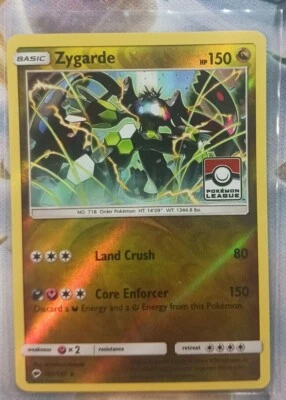 Zygarde Reverse Holo Rare Pokemon League Stamped Burning Shadows 100/147 NM. - Image 1 of 2