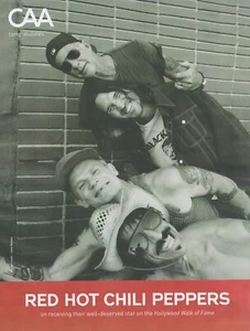 2022 RED HOT CHILI PEPPERS Hollywood Walk of Fame Star PRINT AD music records - Bild 1 von 2