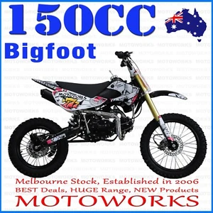 MOTOWORKS 150CC bigfoot OIL COOLED DIRT TRAIL PIT MOTOR 2 WHEELS PRO BIKE pink - Picture 1 of 19