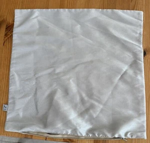 IN HOME Silver Faux Silk Cushion Cover 40cm - Picture 1 of 2