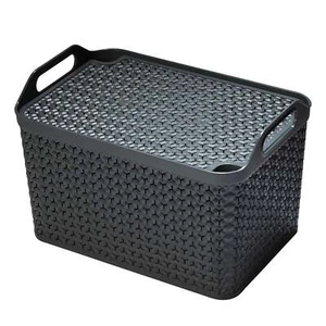 Strata Large Charcoal Urban Storage Basket 21L - Picture 1 of 2