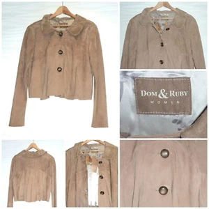 DOM & RUBY SUEDE JACKET - UK 16 - NEW WITH TAGS - RRP; GBP 415 - Picture 1 of 21