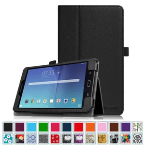 Folio Stand Case Cover for Samsung Galaxy Tab E 8.0 SM-T377/T378/T375 8" Tablet - Picture 1 of 9