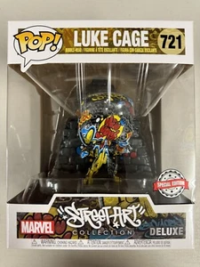 Luke Cage 721 ~ Marvel ~ Funko Pop Vinyl ~ “STREET ART” Collection ~ Deluxe - Picture 1 of 6