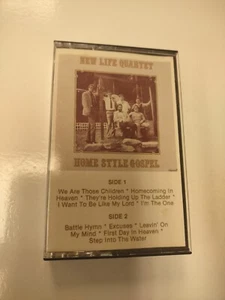 THE NEW LIFE  QUARTET - HOME STYLE GOSPEL - CASSETTE TAPE LIKE NEW OOP - Picture 1 of 3