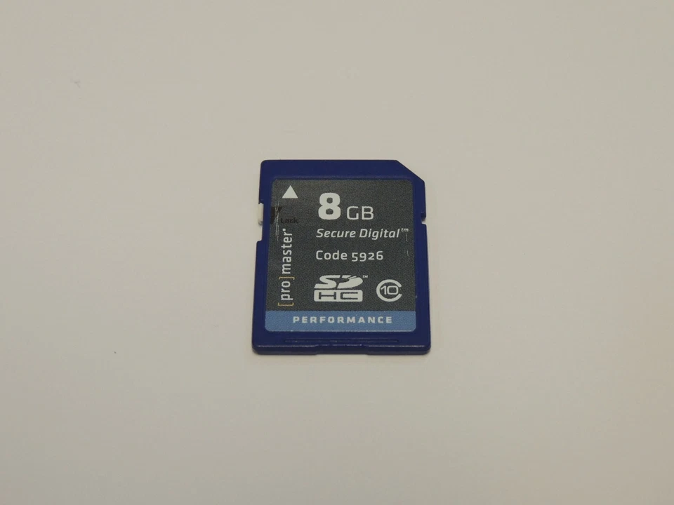 OEM Genuine Pro Master Performance 8GB SDHC Memory Card - Code 5926 - Class 10 - Image 1 of 1