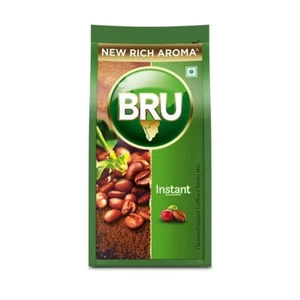 BRU INSTANT Coffee Powder Blend of Coffee & Chicory Strong Pure 200gm - Picture 1 of 11