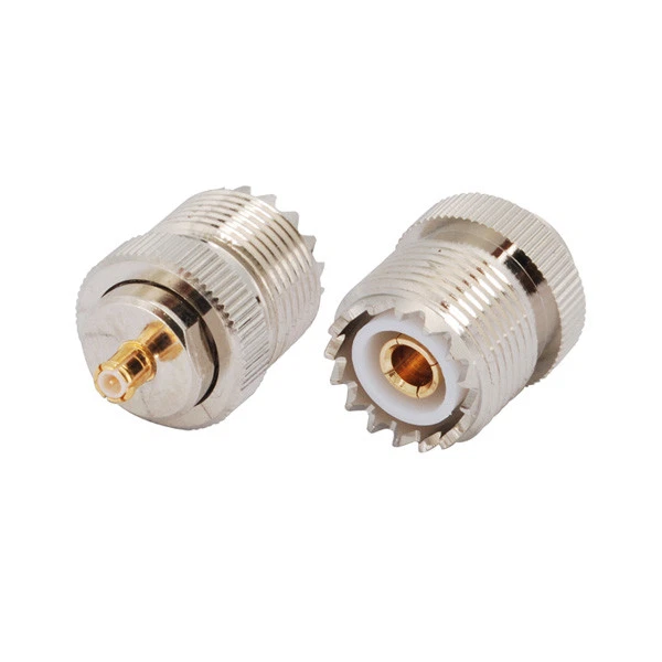 2-pack MCX Male to UHF SO-239 Female Connector Adapter for Radio Antenna - Image 1 of 4