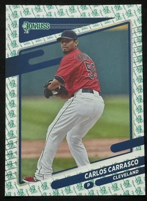 2021 Panini Donruss Liberty Carlos Carrasco #91 - Image 1 of 2