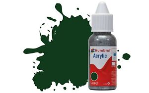 14ml HUMBROL PAINT ACRYLIC DROPPER DROPLET BOTTLE FOR AIRFIX & HORNBY MODELS