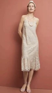 Anthropologie Eri + Ali Twilight Boho Flapper Fairy Goddess Lace Dress M Coquett - Picture 1 of 15