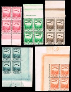 España 1931. Montserrat Aerea. Edifil xx 650/54. Bloque 4. Preciosos centrajes. - Imagen 1 de 1