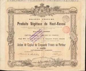 Produits Vegetaux du Haut Kassai 1895 - Vegatable Products Congo / Belgium - Foto 1 di 1
