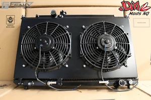 FENIX Alloy Radiator/Fan Combo Suits ToyotaJZX100/110 Mk II JZX100 Cresta/Chaser - Picture 1 of 5