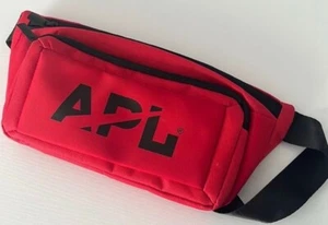 APL Nuevo sin Etiquetas Nylon Rojo 3 Bolsillos con Cremallera/Bolso Cinturón Ajustable - Imagen 1 de 3