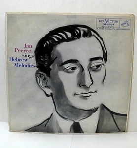Jan Peerce Sings Hebrew Melodies Vinyl Record Album LP 1956 RCA Victor LM 2034 - Picture 1 of 2